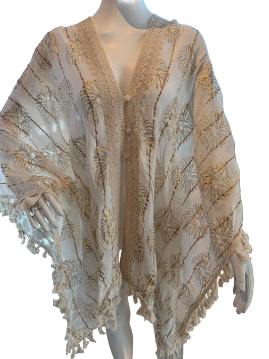 Golden Crochet Tunic Trilce