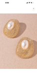 Pearl & Rinestones Earrings