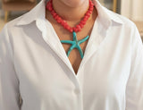 Coral Reef & Turquoise Necklace