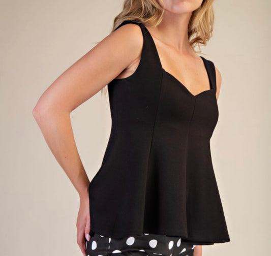 Heart Peplum Top