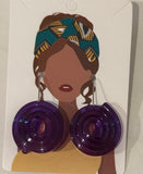 Color Spiral Earrings