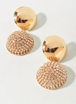 Disc Ball Drop Earrings