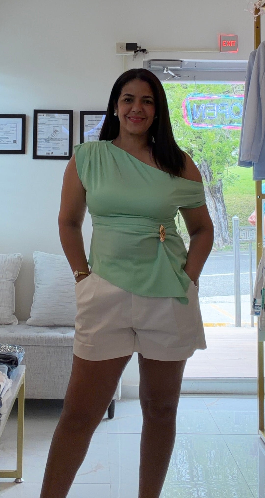 Mint & Silk Blouse