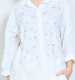 Eyelet & Pearls Top