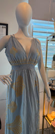 Leaf Print Midi Trilce