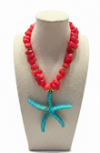 Coral Reef & Turquoise Necklace